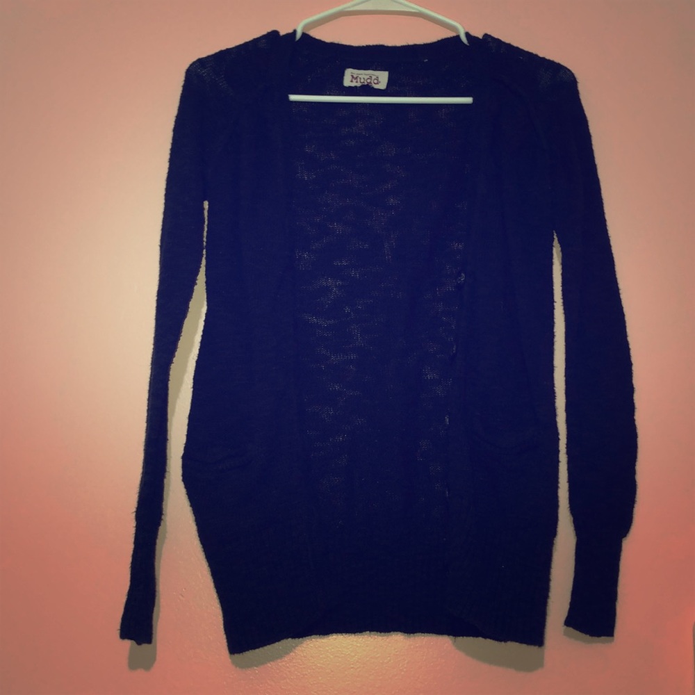 Black cardigan